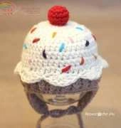 Repeat Crafter Me - Sarah Zimmerman - Crochet Cupcake Hat- Free