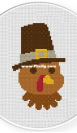 Daily Cross Stitch - Pilgrim Hat Turkey