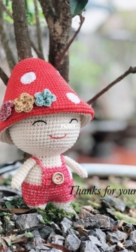 Anan Amilove - An An Craft - Trần Thị Hạnh - Huyền Trần - Mushroom Doll - Boneco Cogumelo - Portuguese - Translated