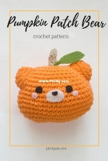 Picot Pals - Pumpkin Patch Bear - Free