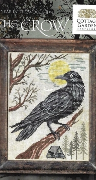 Cottage Garden Samplings - A Year in the Woods ll #4 CGS-1128 The Crow PCS + XSD
