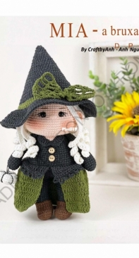 Craft by Anh / A Tiny Corner Us - Anh Van Nguyen - Mia the Witch - Mia a Bruxa - Portuguese