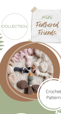 Woolinen - Mini Feathered Friends Collection - PDF patterns