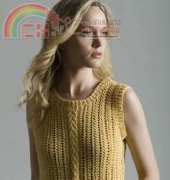Corn Silk Shell Top by Tahki Stacy Charles-Free