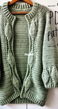 Knit wear by Palmiotto - Catherine Palmiotto - Cardigan lotus - English US terms