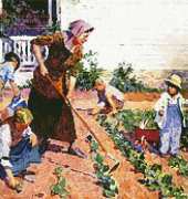 Artecy Cross Stitch - In The Garden by Edward Potthast