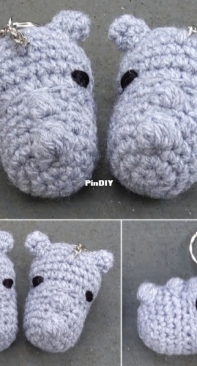 Crochet at Teris - Teri Hamilton - Rhino Keychain - Free