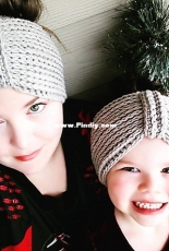 Osage County Crochet - Sadie Sheppard - Mommy & Me Top Knot Turban