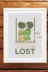 Smart Cross Stitch - Without You I Will Be Lost - Free