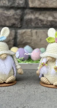 Crochet Gnome Mania - Andrea Bosz - Easter Bunny Gnome