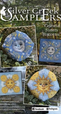 Celestial Sisters Biscornu - Silver Creek Samplers