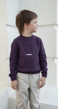 Crystal Meditation Sweater- Kids by Tanya Mulokas (Knitterra) - Russian