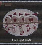 Ullas Quilt World -Birds Wall Hanging Quilt by Ulla Süss 2013
