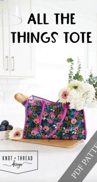Knot and Thread Design - Kaitlyn Howell - All The Things Tote