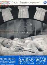 Bairns Wear 1221 - Short Dresses for Baby Layette - English