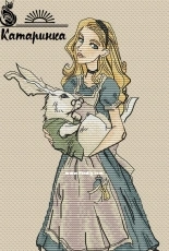 Alice with a Rabbit by Ekaterina Saitova / Katarinka