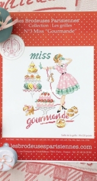 Les Brodeuses Parisiennes - LBP - Miss Gourmande by V. Enginger PCS
