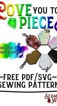 Seamingly Wicked -  Love You To Pieces Keychain Pattern - Free