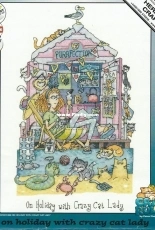 Heritage Crafts CROH1399 Cats Rule - On Holiday with Crazy Cat Lady