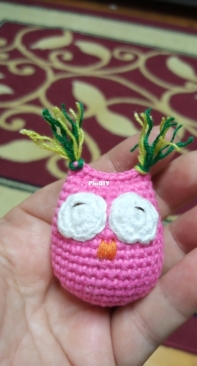 Tiny owl keychain