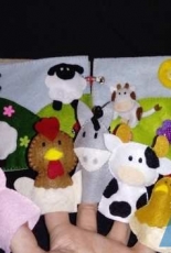 Floral Blossom - Farmyard Friends Felt Finger Puppets