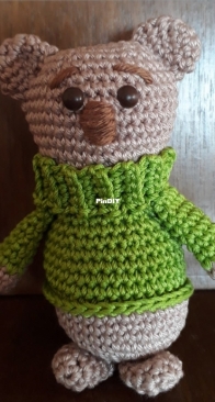 Bear in green