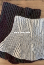 Flare Brioche Cowl by Suzanne Strachan-Free