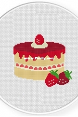 Daily Cross Stitch - Strawberry Shortcake