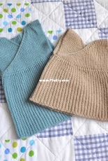 Doublet Unisex Vest by Sonya Newstead (multi-sized: NB to 6y)