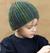 Red Heart WM0304 Boy’s Crocheted Hat by Marty Miller
