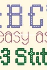 Kristine Herber - ABCs Easy as 1-2-3 Stitch, 2009 - Free