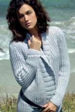 Feeling - Ribbed Cardi - 12504 - Lana Gatto - free
