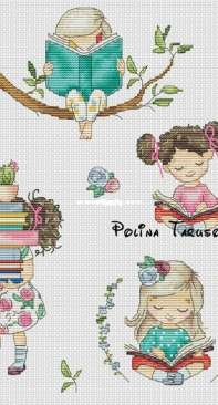 I Enjoy Reading. Girls by Polina Tarusova