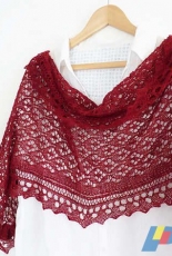 Cyrcus Rectangular Lace Shawl by Madeline Wardrobe -Free