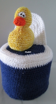 Toilet Paper Cover - Duck on toilet