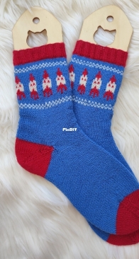 Blast Off Socks by Eleanor Kay Nesic