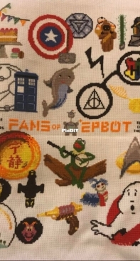 Cunning Cross Stitch - Fans of Epbot Stitch A Long FoE SAL by Stewart Cunningham