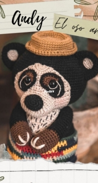 Dani Diro Handmade - Daniela Diaz - Andy the Andean Bear - Andy el Oso Andino - Spanish