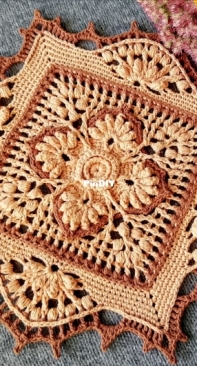 Natalis Art - Natalia Klyueva - Наталья Клюева - September doily - Салфетка September - Russian - Free