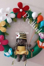 Summer door wreath