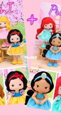 Cubinhos de Açucar - Raquel Rodrigues - Princesses I and II - Princesas 1 e II - Portuguese