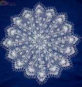 knitted doilies - my work
