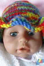 Rainbow Baby Hat by Taffy Lass Knits-Free