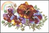 Zolotoe Runo B-016 Buttonhole with Pansy xsd + pcs
