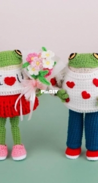 My Crochet Wonders - Marina Chuchkalova - Марина Чучкалова - Two lovers - Двое Влюбленных - Russian