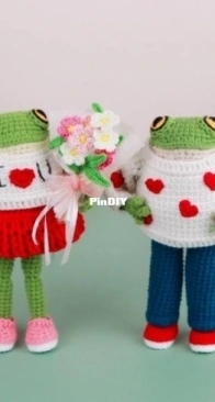 My Crochet Wonders - Marina Chuchkalova - Марина Чучкалова - Two lovers - Двое Влюбленных - Russian