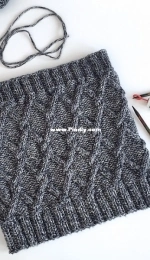 Travelling Cables Cowl by LJM Designs-Free