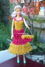 Maguinda Bolsón - Amparo dress and bag set for dolls