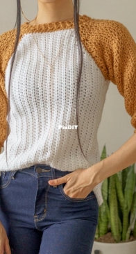 TCDDIY - TeeCe - Crochet Baseball T Shirt - English