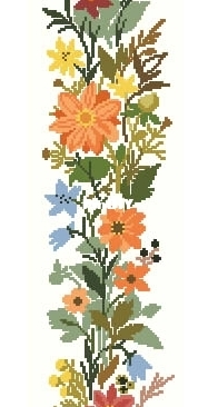 Eva Rosenstand / Clara Waever 9-4165 Flowers bellpull XSD